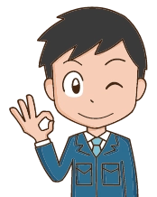 OKサインをする男性