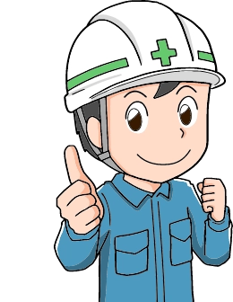 ヘルメットをかぶった男性